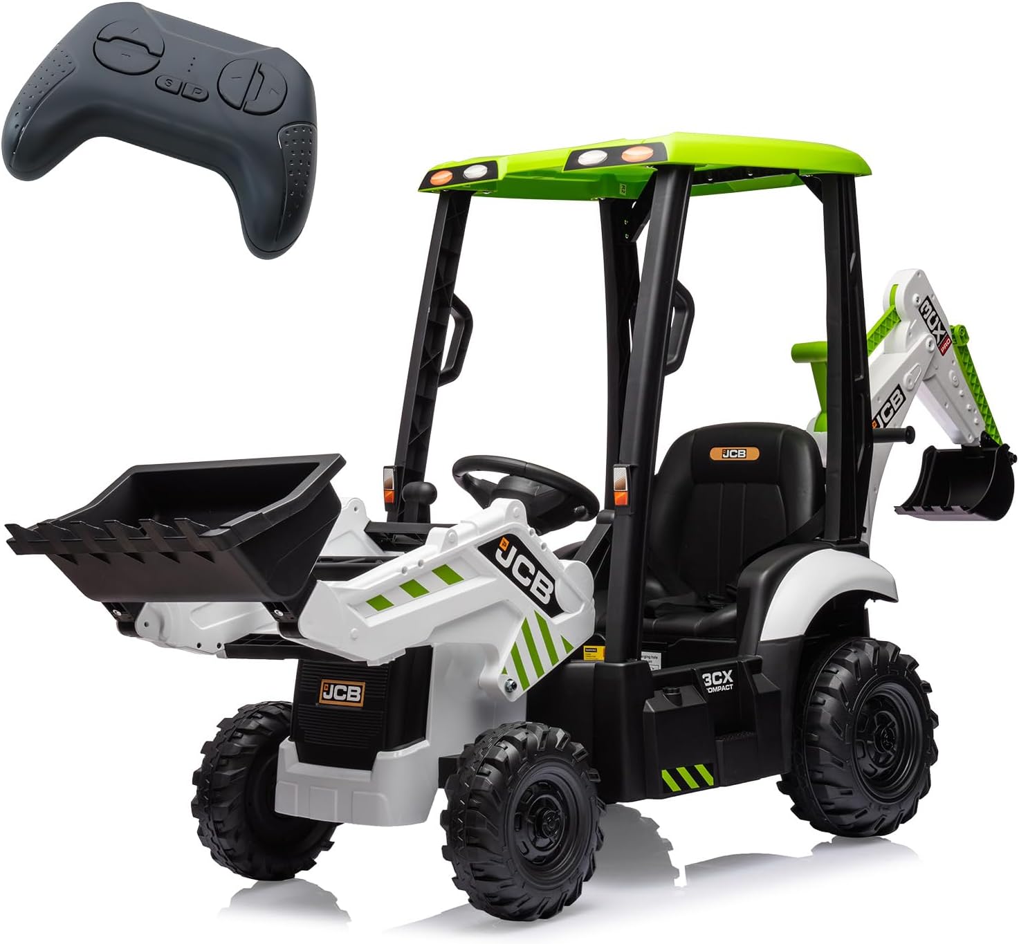 Ride On Toy Car - 12V JCB Electric Backhoe Loader Toy