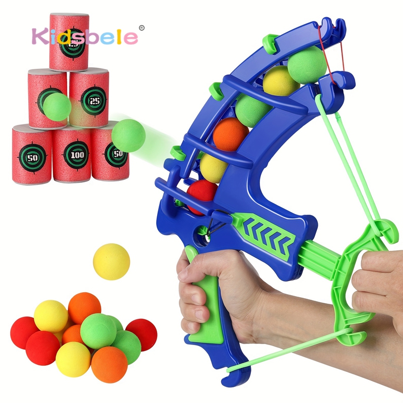 Kids Outdoor Clubhouse - Foam Ball Shooting Toy Bow –