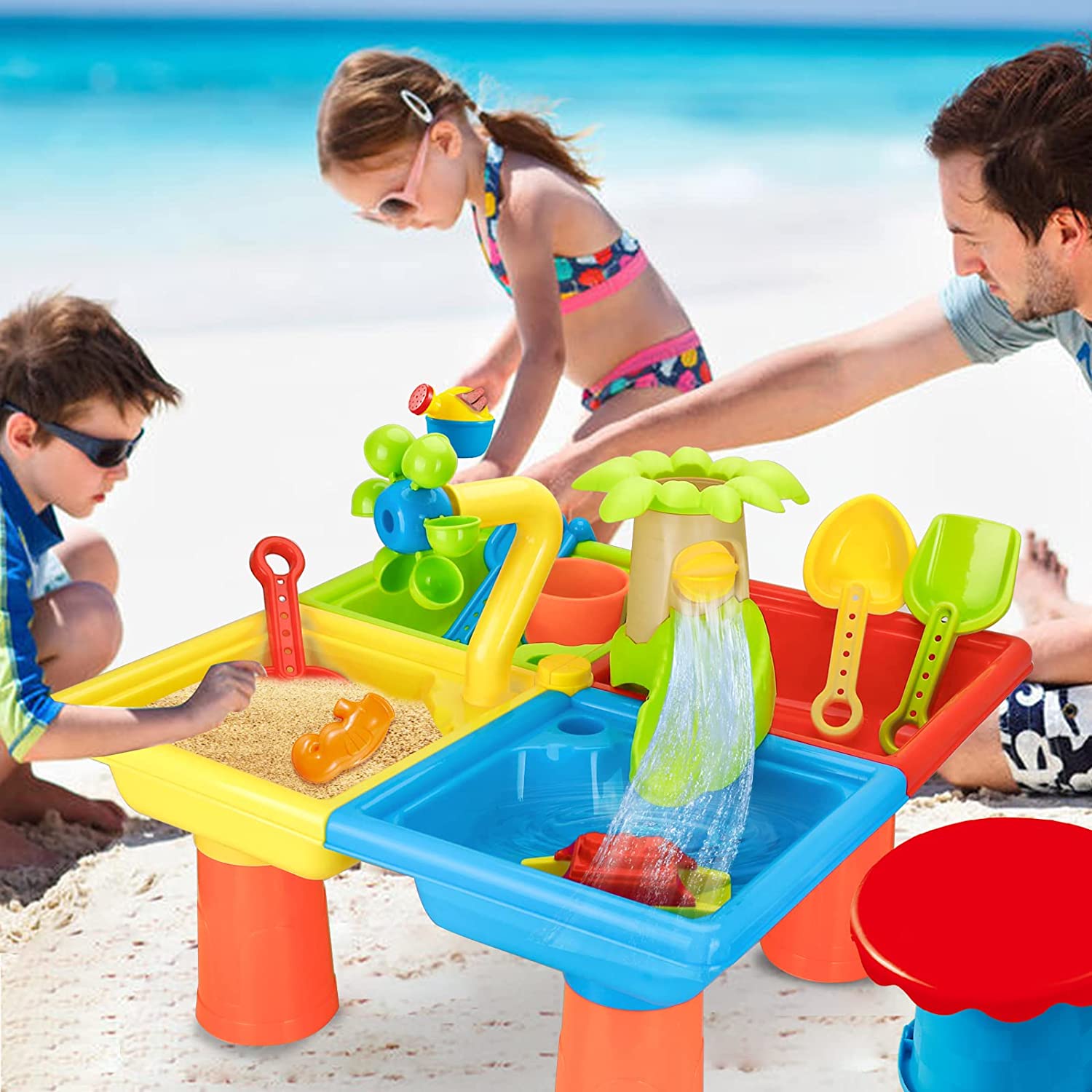 Kids Outdoor Clubhouse - Beach Table Sand Play Toys Children