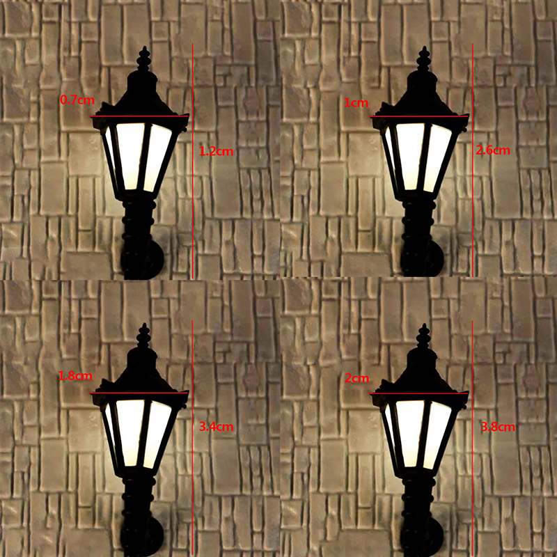 Kids Outdoor Doll House - Mini Architectural Courtyard Wall Lamp Light