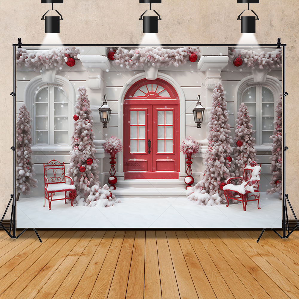 Kids Outdoor Xmas Gifts - Christmas Backdrop Custom Outdoor Winter Snowy
