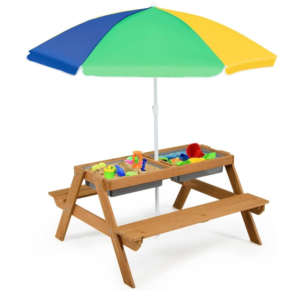 Kids Outdoor Table - Kids Picnic Table, 4 in 1