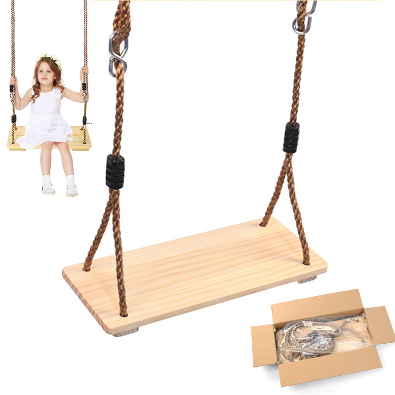 Kids Outdoor Bean Bag Chair - Wood Swing for Kid Outdoor Hanging