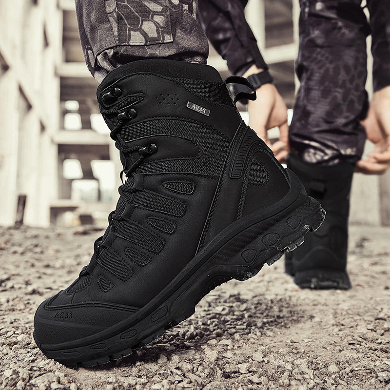 Kids Outdoor Shoes - New Men Tactical Boots Military Brand
