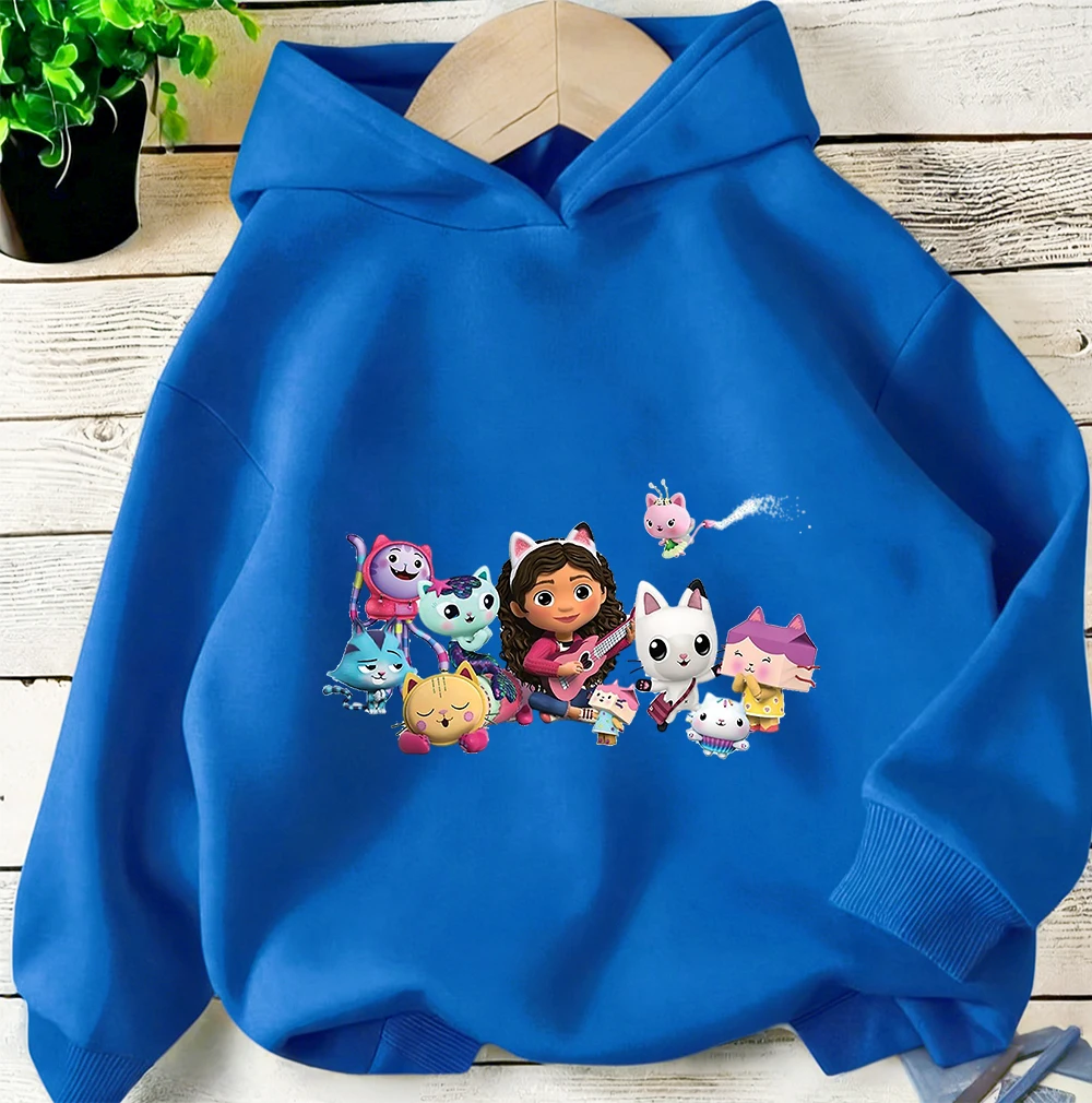 Kids Outdoor Doll House - Gabby's Dollhouse Hoodie Autumn Winter Cute