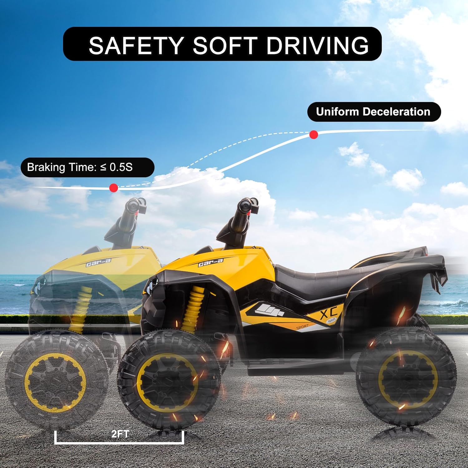 12V Kids Ride On ATV, 4 Wheele - Ride On Toy Car reseña y precio