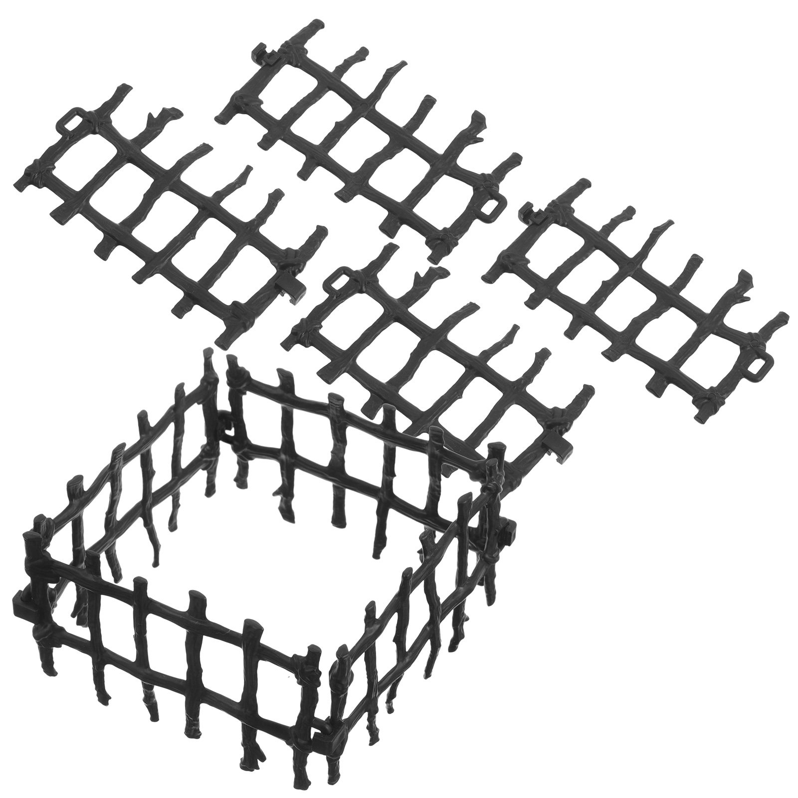 100Pcs Black Fence Panel Kids  - Kids Outdoor Doll House reseña y precio