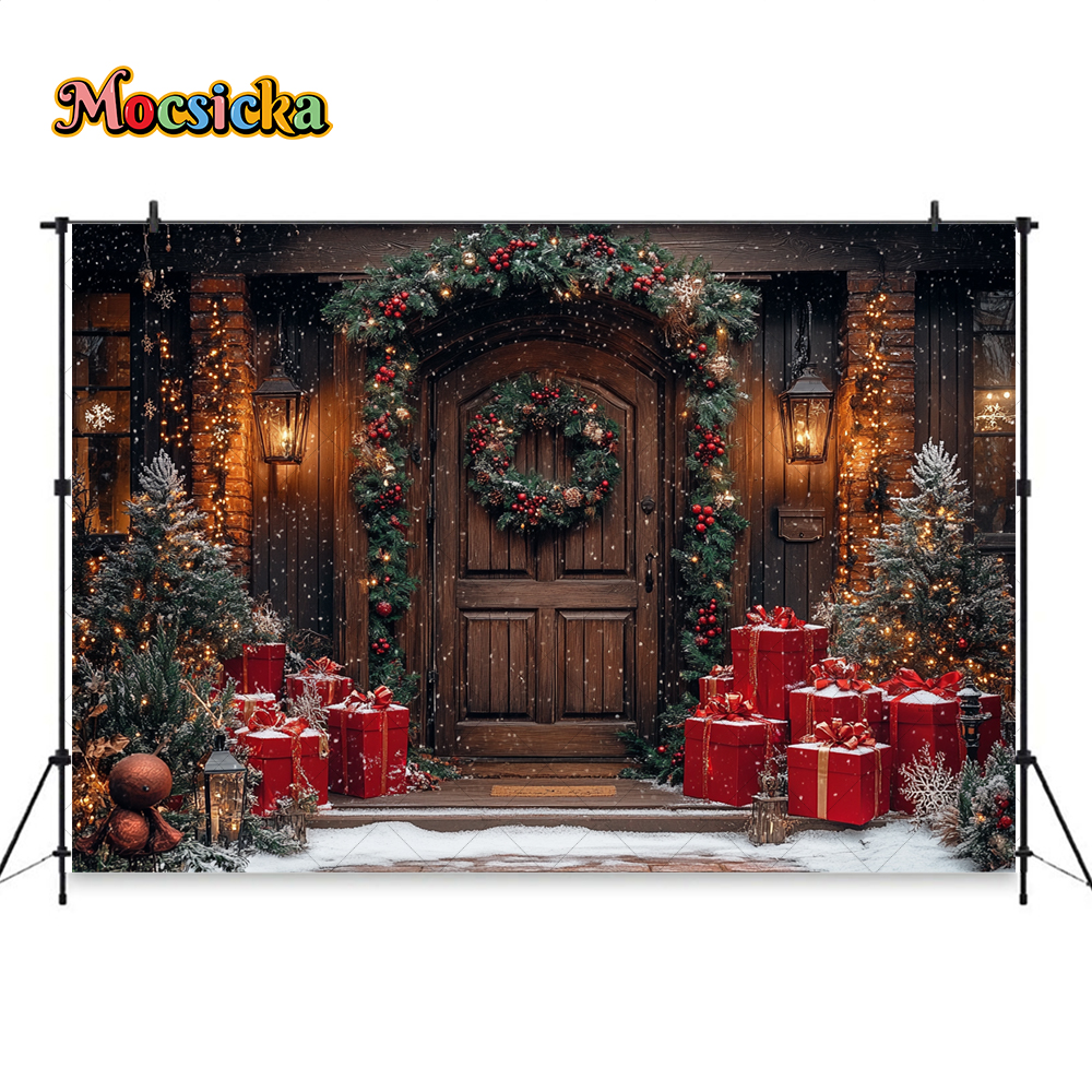 Brown Wooden Door Background F - Kids Outdoor Xmas Gifts reseña y precio