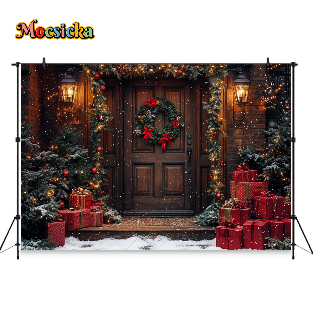 Brown Wooden Door Background F - Kids Outdoor Xmas Gifts reseña y precio