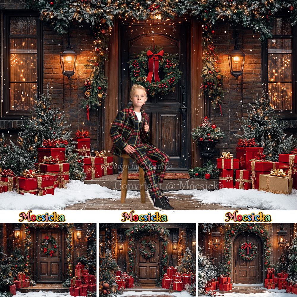 Brown Wooden Door Background F - Kids Outdoor Xmas Gifts reseña y precio