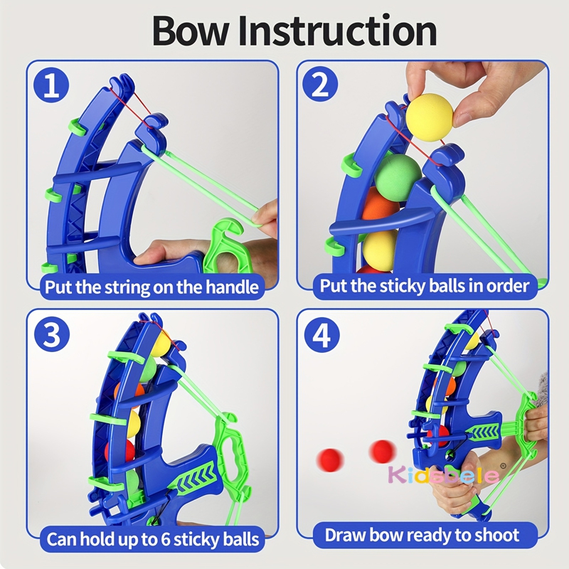 Foam Ball Shooting Toy Bow – S - Kids Outdoor Clubhouse reseña y precio