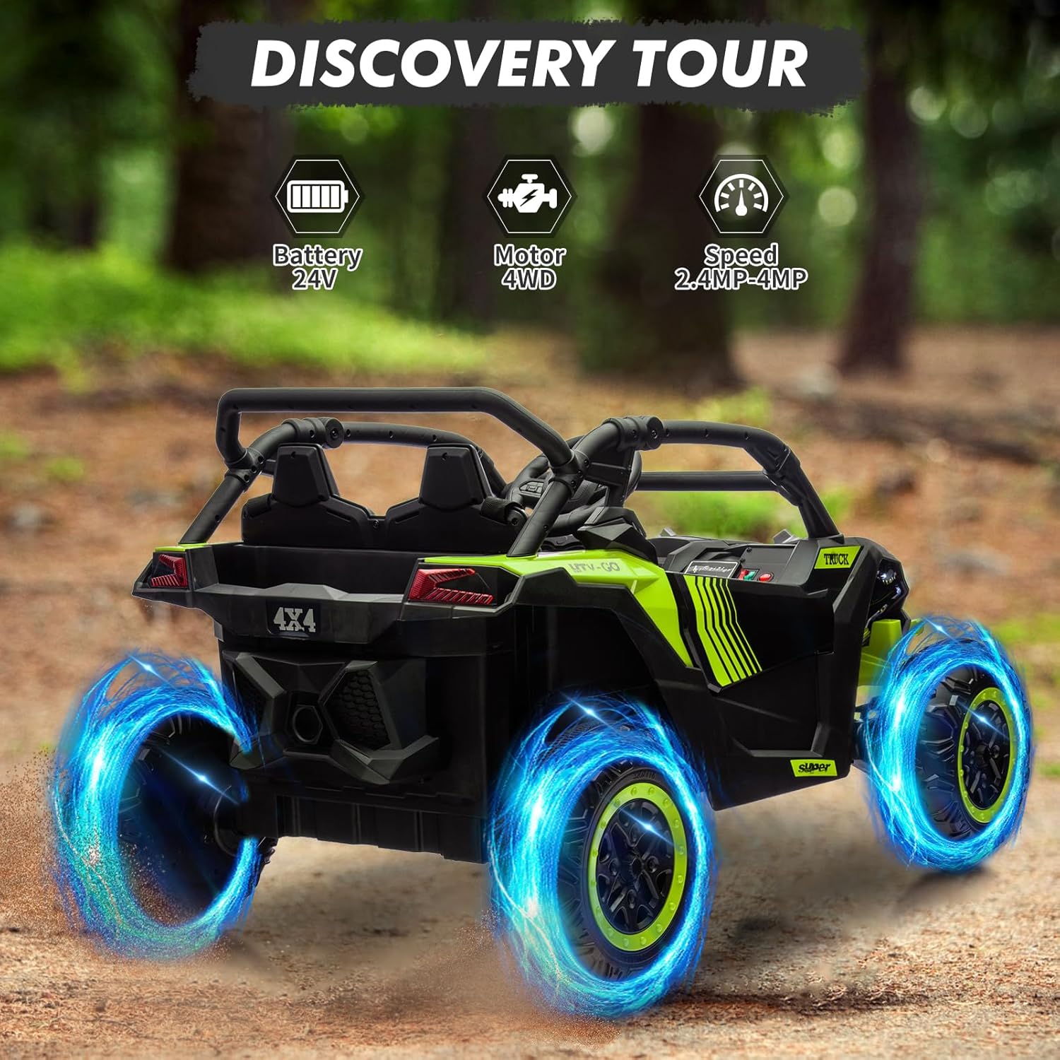 24V 2-Seater Ride-on UTV Kids  - Ride On Toy Car reseña y precio