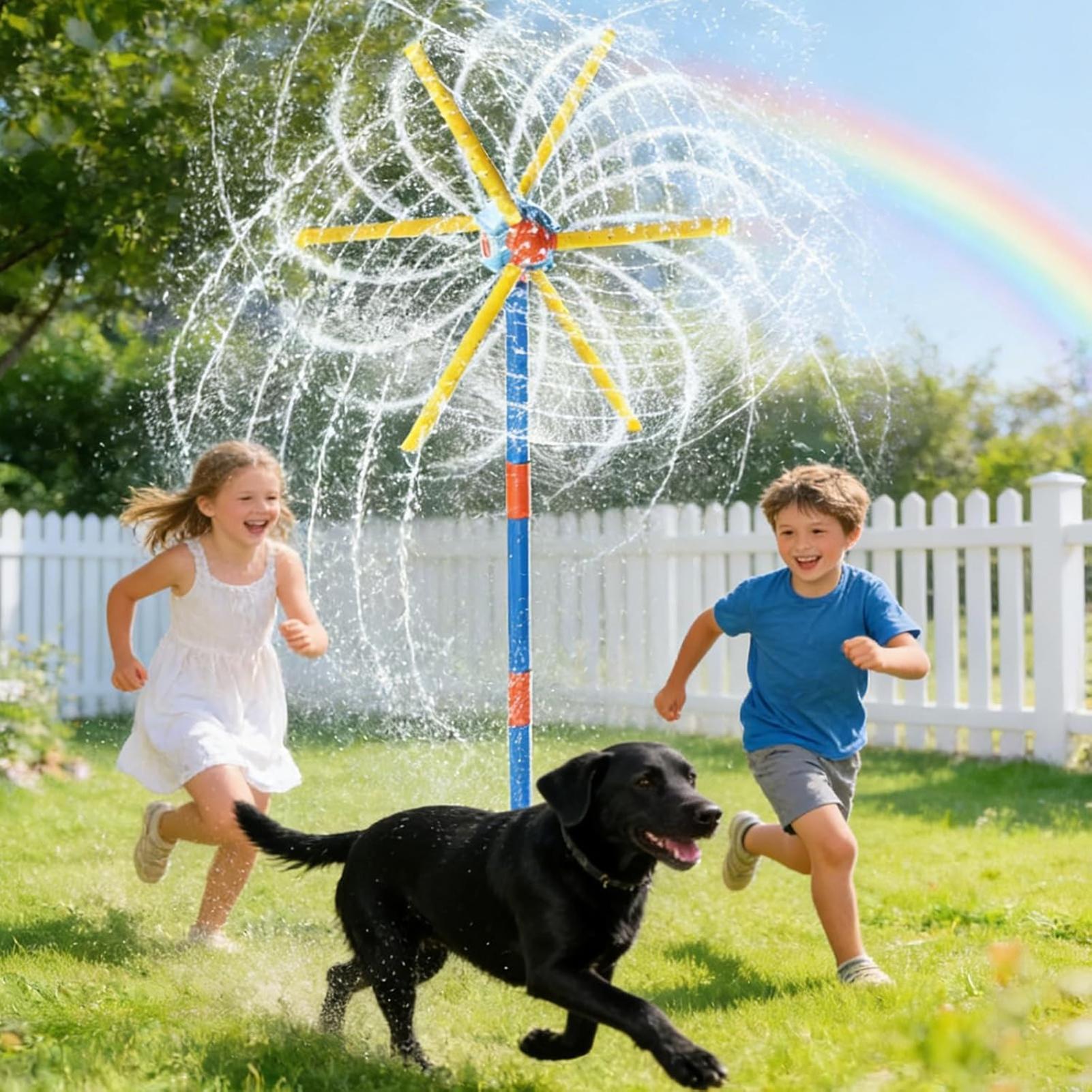 Kids Sprinkler Windmill Fun Sp - Kids Outdoor Movies reseña y precio