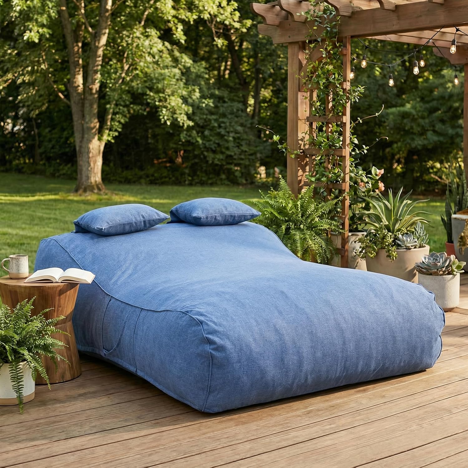 Two Seat Bean Bag Sofa For Adu - Kids Outdoor Bean Bag Chair reseña y precio