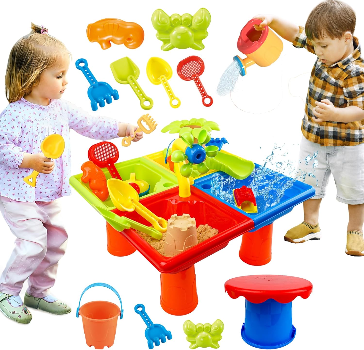 25 Pcs Summer Water Table for  - Kids Outdoor Table reseña y precio