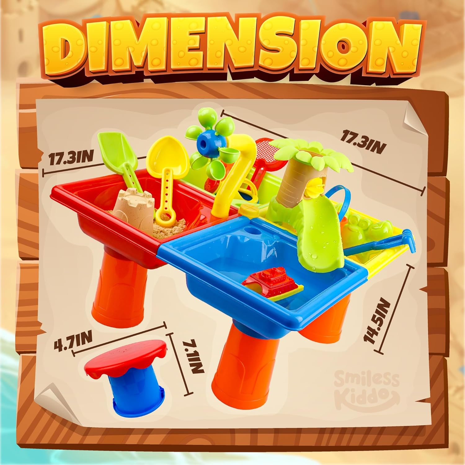 25 Pcs Summer Water Table for  - Kids Outdoor Table reseña y precio