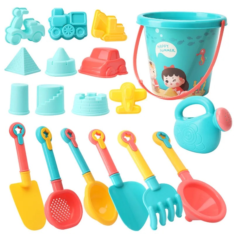 18PCS Beach Toy Set Bucket Sea - Kids Outdoor Clubhouse reseña y precio