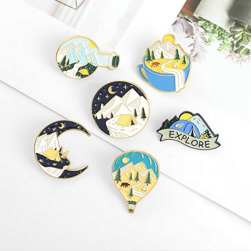 Camping Adventure Enamel Pins  - Kids Outdoor Adventure reseña y precio