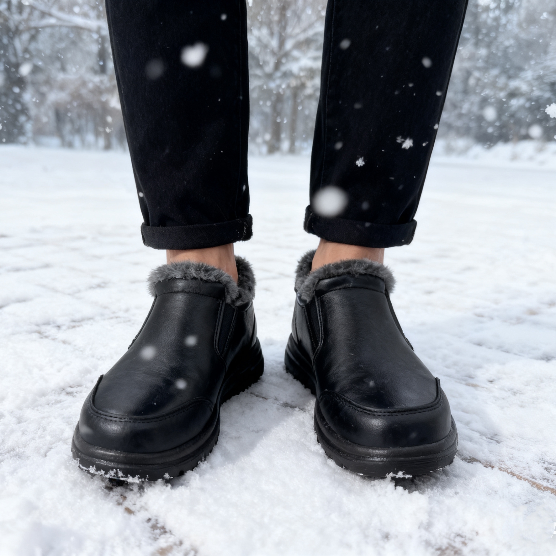 Men's Faux Fur Lined Winter An - Kids Outdoor Shoes reseña y precio