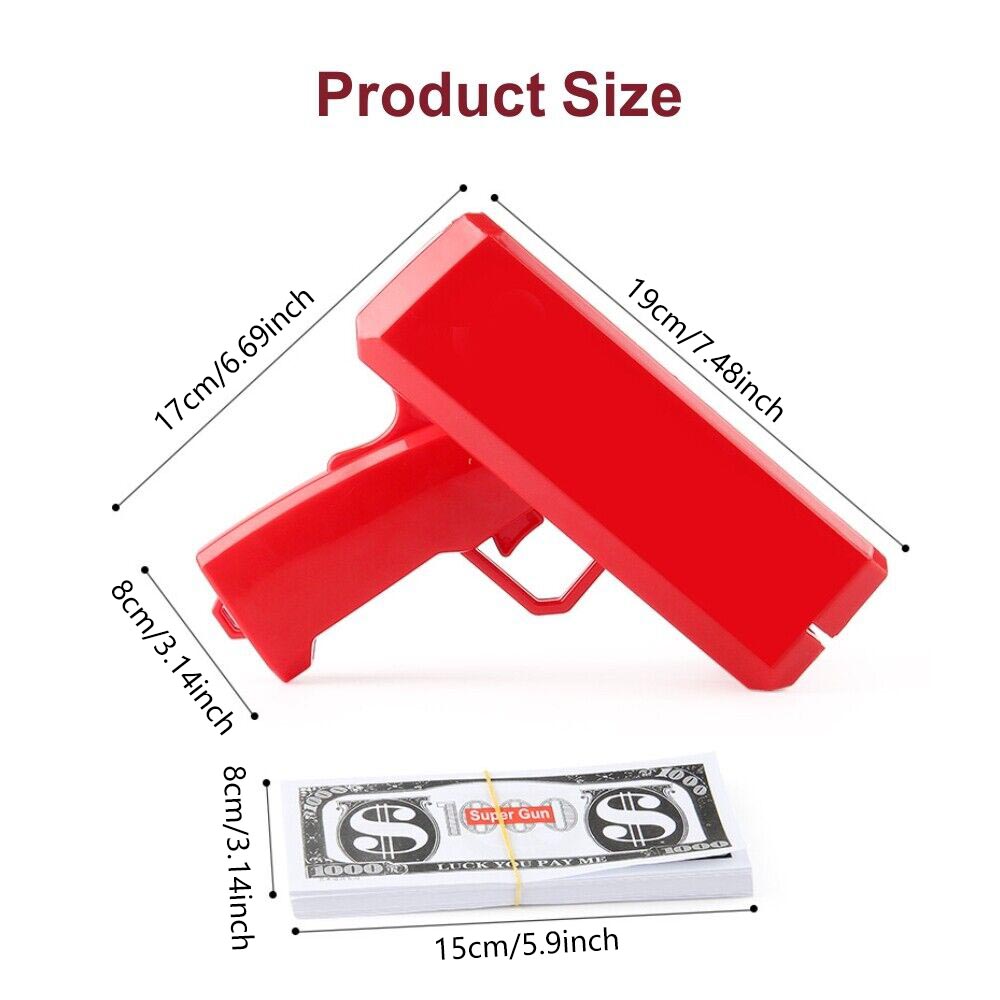 Super Money Gun Shooter 'Make  - Kids Outdoor Xmas Gifts reseña y precio