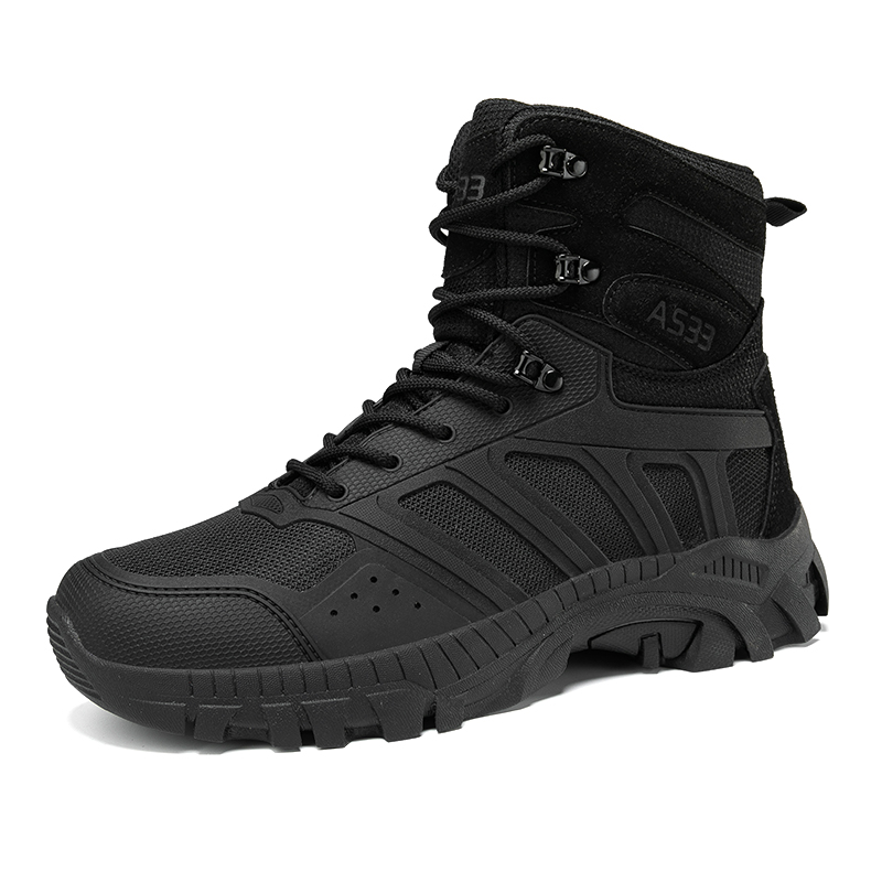Men Tactical Boots Lace Up Des - Kids Outdoor Shoes reseña y precio