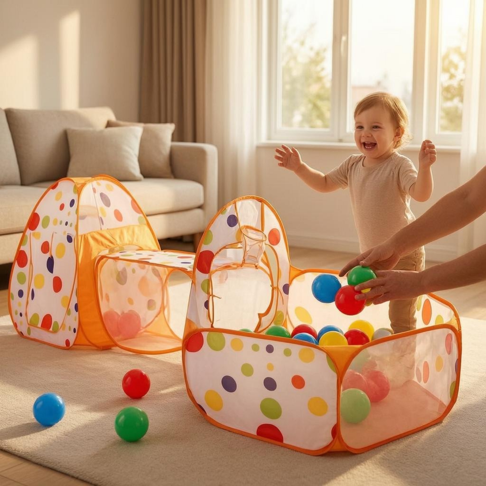 3 Pieces 3 in 1 Play Tent Set  - Kids Outdoor Adventure reseña y precio