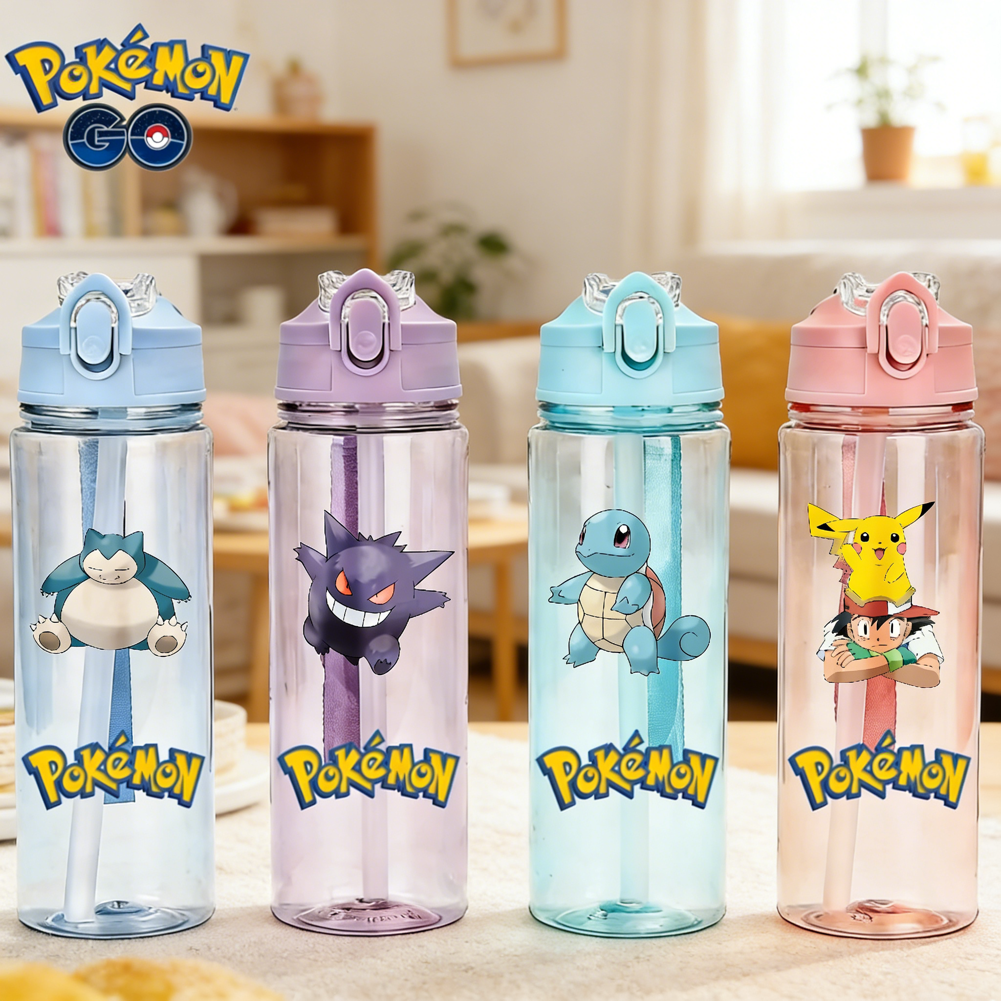 750ML New Pokemon Water Bottle - Kids Outdoor Movies reseña y precio