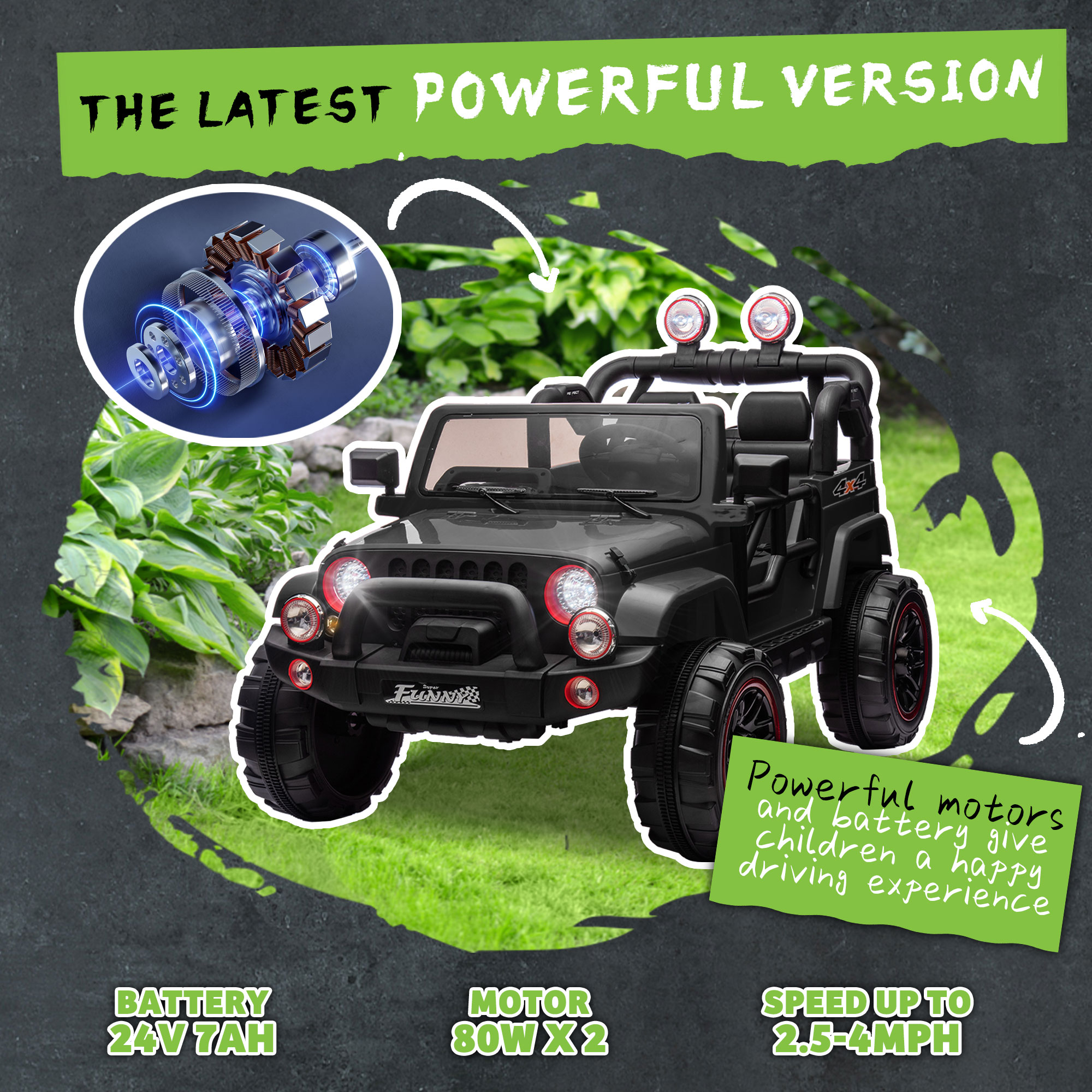 Kids Electric Ride On Toy 24V  - Ride On Toy Car reseña y precio