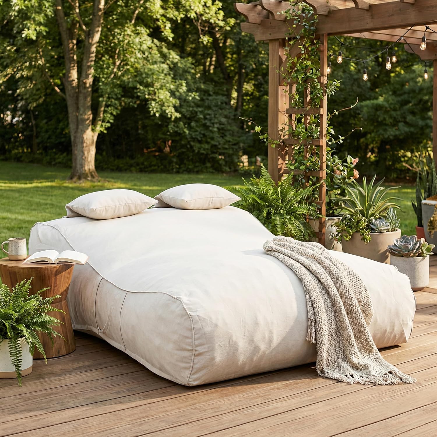 Lemoore Giant Bean Bag Chair f - Kids Outdoor Bean Bag Chair reseña y precio