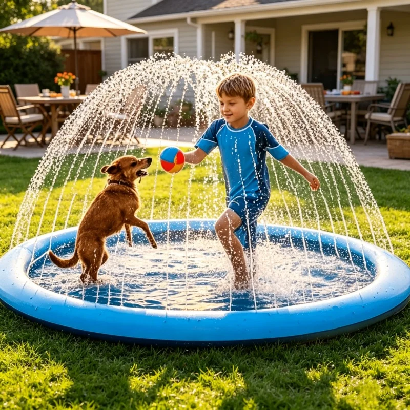 170×180cm Large Water Splash P - Kids Outdoor Clubhouse reseña y precio
