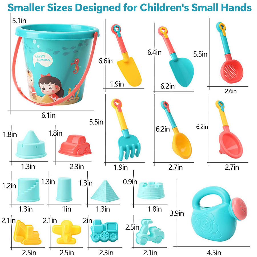 18PCS Beach Sand Toy Set, Dura - Kids Outdoor Adventure reseña y precio