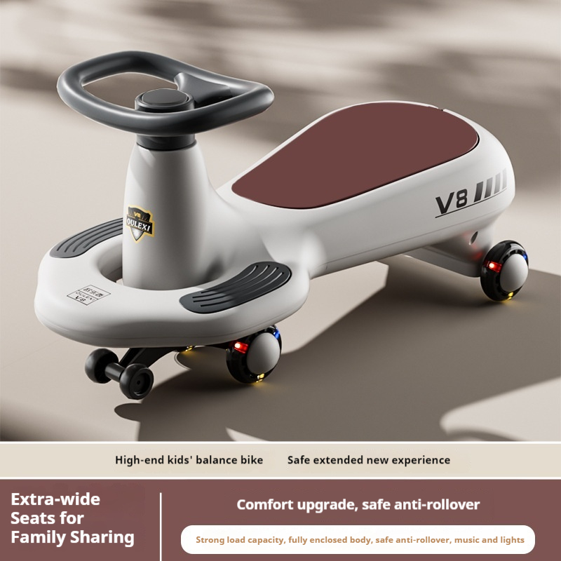 OULEXI V8 Kids Swing Car 1-6 Y - Ride On Toy Car reseña y precio