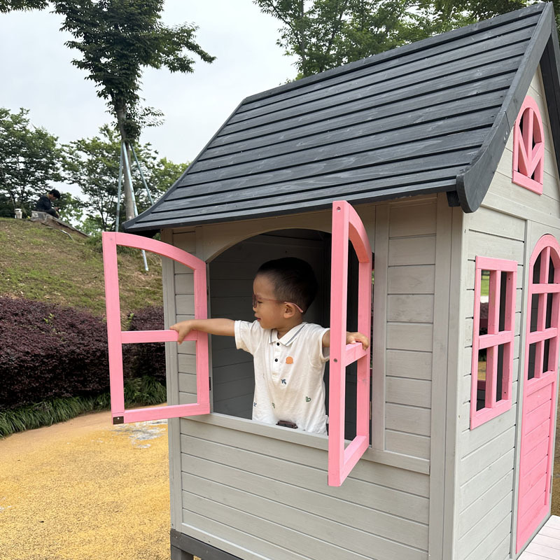 Kids log house, tree , outdoor - Kids Outdoor Doll House reseña y precio