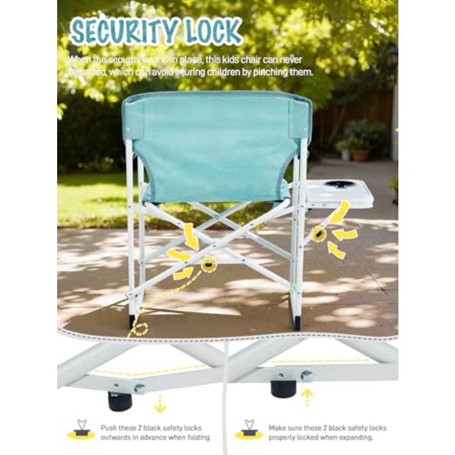 Directors Chair with Side tabl - Kids Outdoor Table reseña y precio