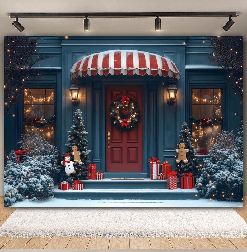 Christmas Backdrop for Photogr - Kids Outdoor Xmas Gifts reseña y precio