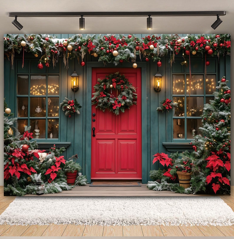 Christmas Backdrop for Photogr - Kids Outdoor Xmas Gifts reseña y precio