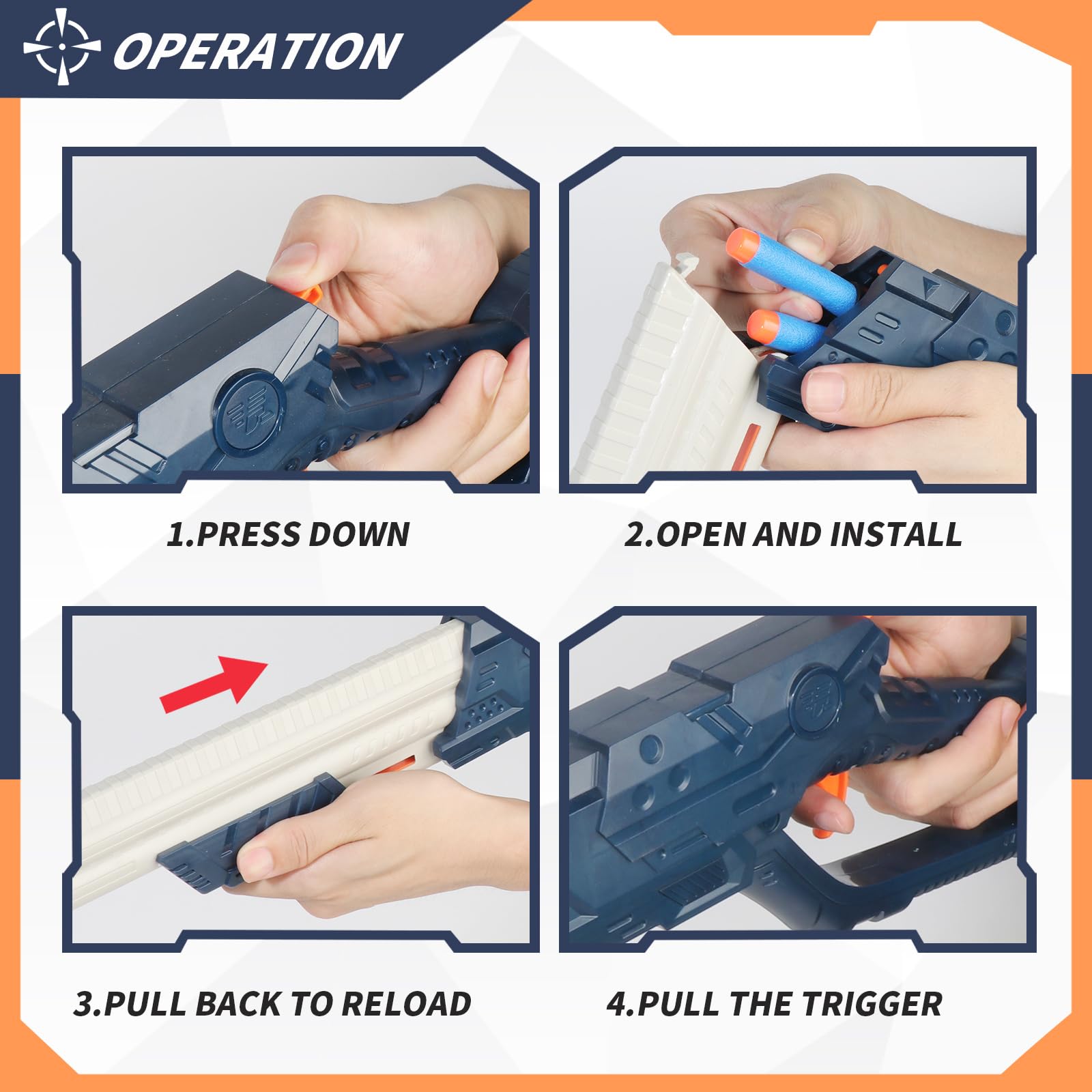 Soft Bullet  Toy Foam Blasters - Kids Outdoor Xmas Gifts reseña y precio