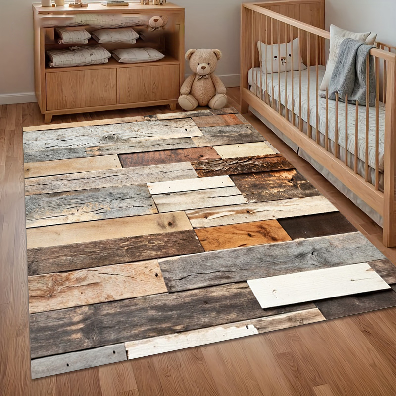 Anti-slip Carpet 3D Wood Grain - Kids Outdoor Table reseña y precio