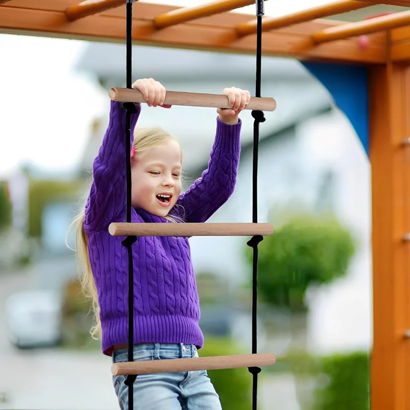 Children Climbing Rope Ladder  - Kids Outdoor Clubhouse reseña y precio