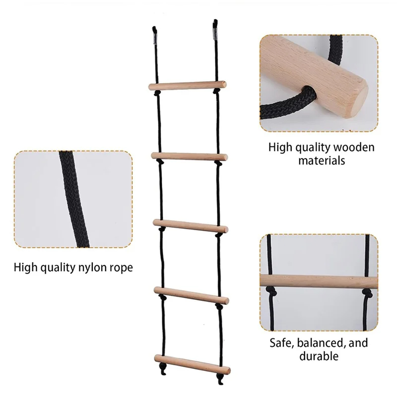 Children Climbing Rope Ladder  - Kids Outdoor Clubhouse reseña y precio