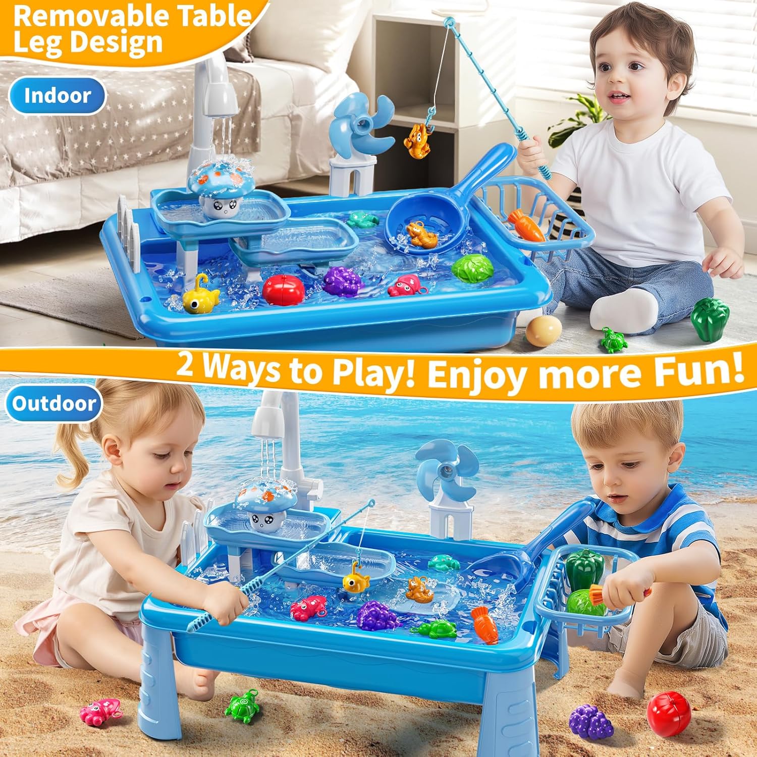 Water Table Play Sink Toy for  - Kids Outdoor Table reseña y precio