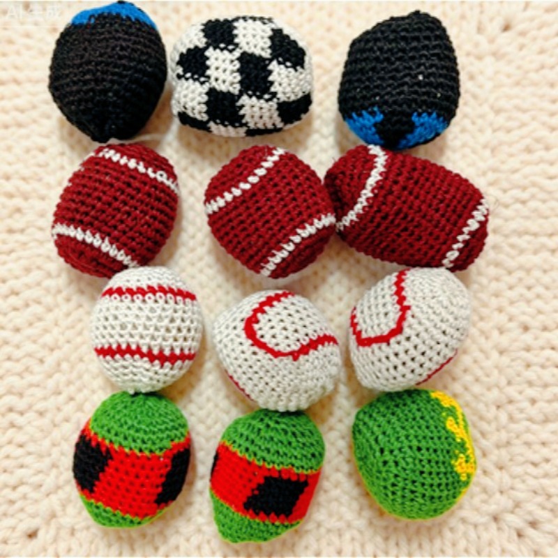 Handmade Footbag Set Soft & Du - Kids Outdoor Clubhouse reseña y precio