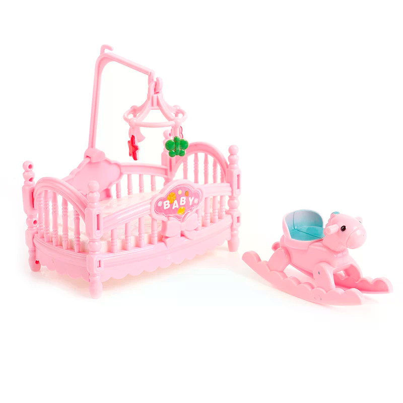 Miniature Crib Wooden Horse Se - Kids Outdoor Doll House reseña y precio