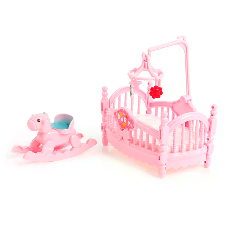 Miniature Crib Wooden Horse Se - Kids Outdoor Doll House reseña y precio