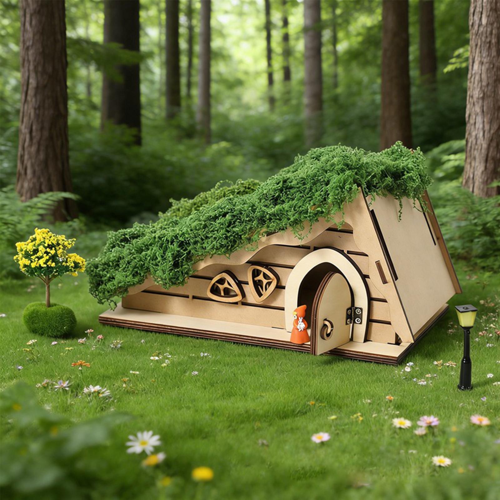 Fairy Garden Houses Wood Books - Kids Outdoor Doll House reseña y precio