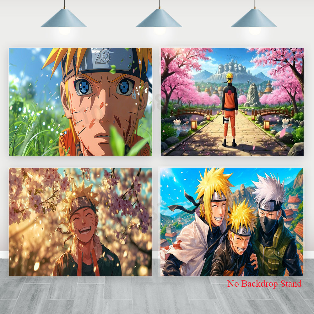 Naruto Backdrop Banner Boys Ki - Kids Outdoor Movies reseña y precio